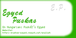 egyed puskas business card